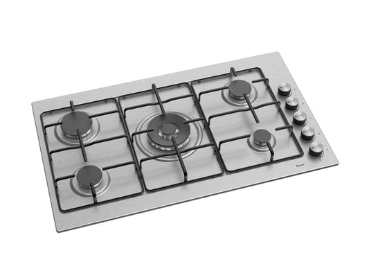 Ferre EL012 - 90cm Built-in Gas Hob - 5 Burners - Enamel Pan Supports - Ferre Cooker