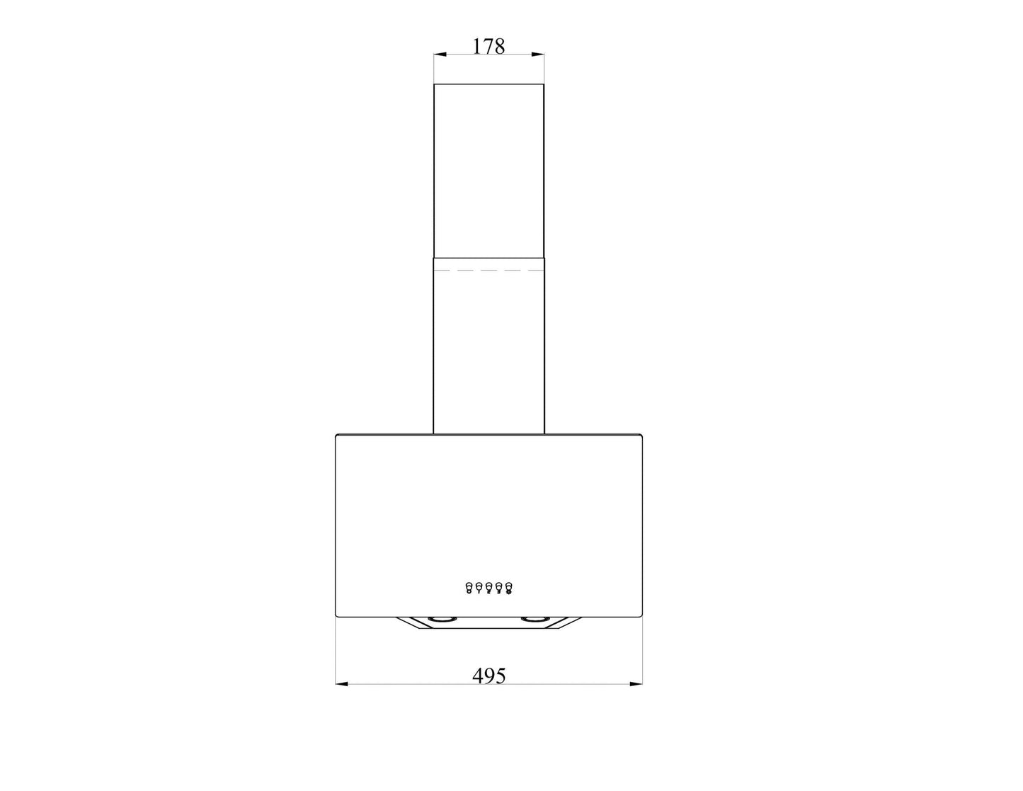 Ferre H501P-WH 50cm Cooker Hood - Ferre Cooker